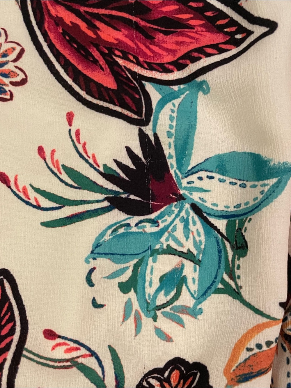 Baltic Born - Floral Tie-Waist Long Sleeve Mini Dress - Sz L - Picture 6 of 6